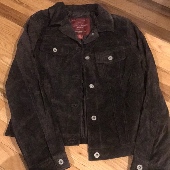 eddie bauer suede jacket